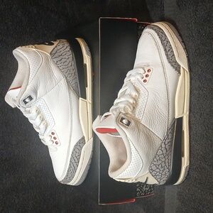 Air Jordan 3 Retro (WHITE CEMENT) Womens Size-8 ,100% Authentic!